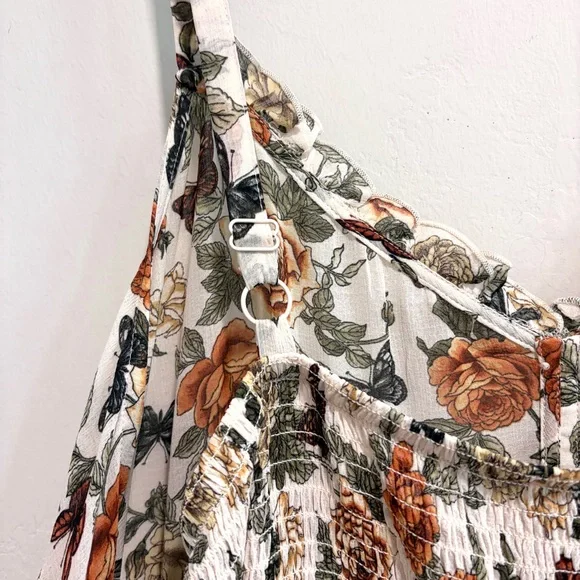 Torrid Sleeveless Floral Butterfly Open Front Top Dress - Picture 11 of 16